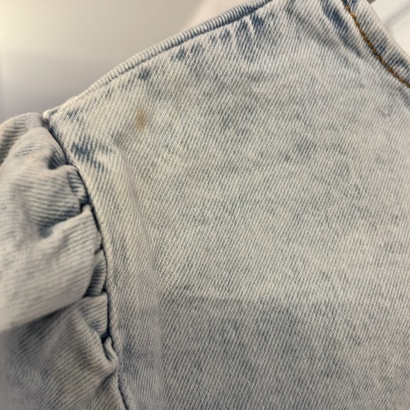 NWT WeWoreWhat Cropped Denim Top - Picture 11 of 13